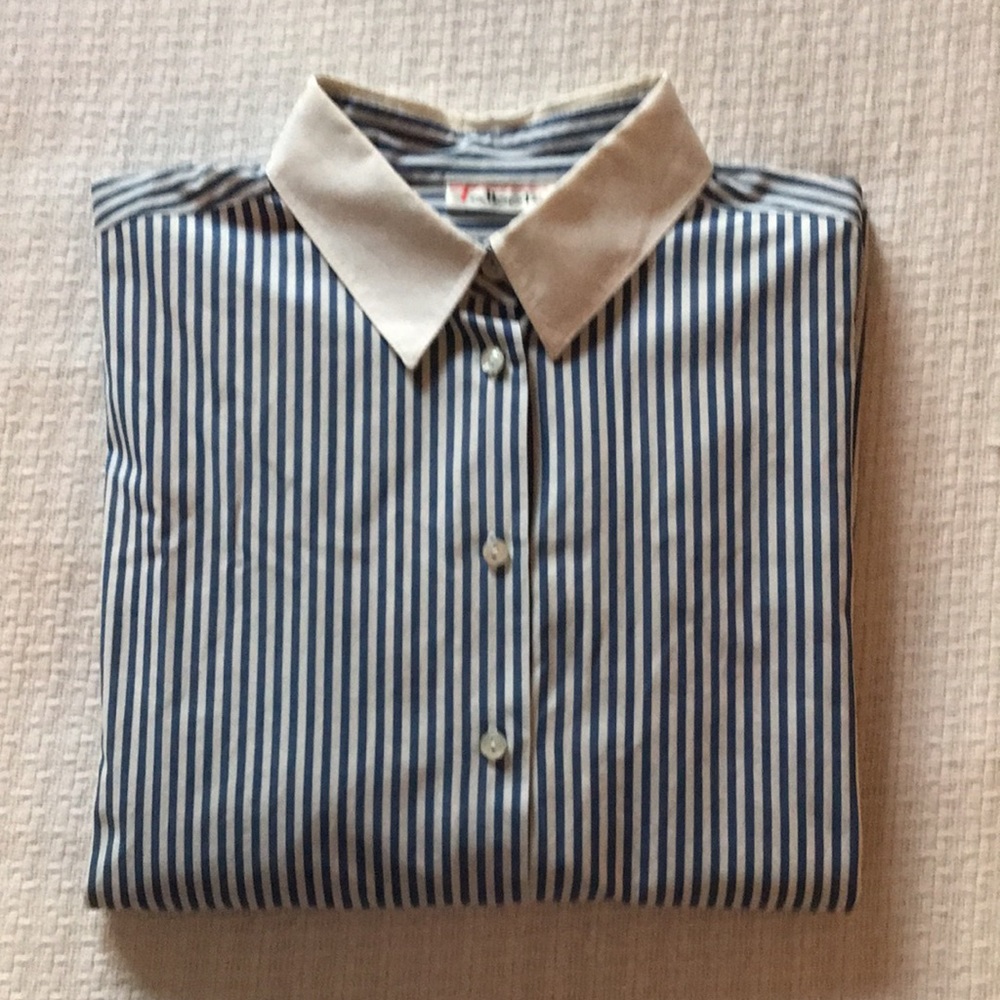 Talbots striped blouse